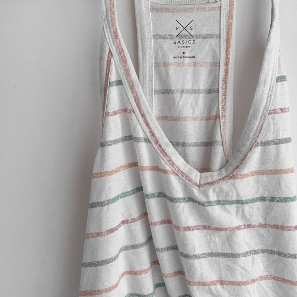 PacSun Multi-Colored Striped Tank